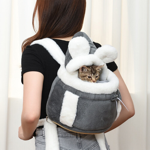 Cozy Winter Cat Backpack – Ergonomic Chest-Front Design, Extra Thick Warmth, Panoramic View, Pressure-Reducing System – Compatible with Indoor