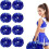 Pompon da cheerleader in plastica con manico (8 pezzi) 1