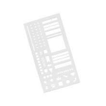 Plantilla de plástico para calendario, ideal para el seguimiento de objetivos y listas de tareas pendientes.