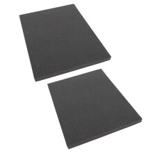 2 Stück flexible schwarze Lipo-Schaumstoffplatten zur Unterstützung der Genesung