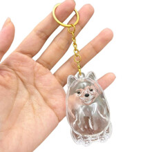 Sleutelhanger met opbergvak voor kattenhaar – Herdenkingscadeau voor dierenliefhebbers B5U3I8W4