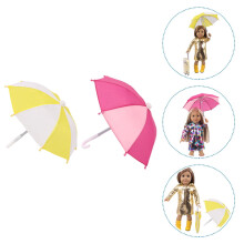 Mini parapluies jouets pour décoration, mini-paysages de bureau, lot de 2