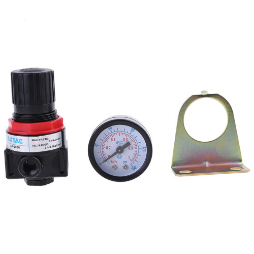 AR-2000G1/4'' Πνευματικός Μίνι Ρυθμιστής Πίεσης Αέρα με Συμπιεστή Ελέγχου 1