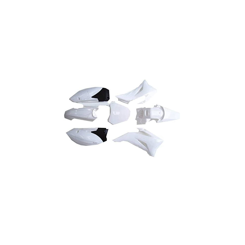 Plastic Fender Fairing Kit For Ttr-R110e Pit Dirt Bike (White) White 9329345238031