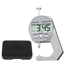 Medidor de espessura eletrônico com tela LCD 0,01 mm