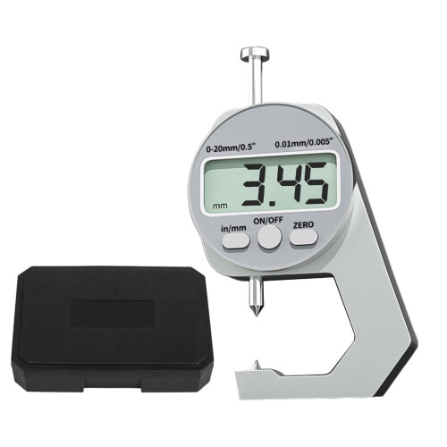 Medidor de espessura eletrônico com tela LCD 0,01 mm