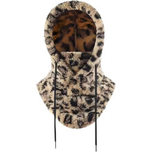 3 in 1 Hood Ski Mask,Winter Windproof Fleece Hood Ski Masks Arctic Fleece Warm Ski Mask