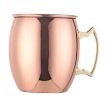 Vaso de acero inoxidable con baño de cobre de 532 ml (18 oz)