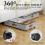 CNF Under Bed Storage with Wheels, 2 Pack Rolling Bins with Adjustable Dividers & Clear Window, Grey 3