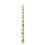 Bow-Printed Taper Candle, Smokeless, 25 cm, Yellow 4
