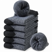 Thermische wollen sokken voor heren, dikke warme wintersokken voor wandelen.