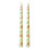 Bow-Printed Taper Candle, Smokeless, 25 cm, Yellow 3