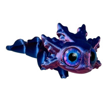 1pc red blue 3D Printed Marine Animal Cute Multi-color Salamander Joint Movable Figurine Decoration