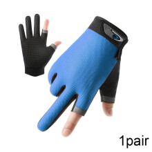Fingerlose Angelhandschuhe aus Eisseide – rutschfest
