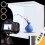 Kit de caixa de luz para estúdio fotográfico 12x12 polegadas com 128 luzes LED. 1
