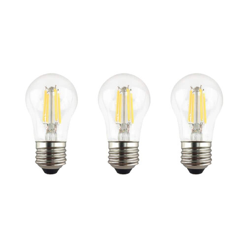 A15LED Edison lamp helder wit, equivalent aan 60W, 3 stuks