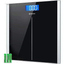 Digital badrumsvåg 400lbs LCD härdat glas