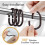 C-Shaped Clear Shower Curtain Rings, 24-Count 3