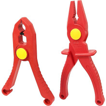 Conjunto de ferramentas isoladas (2 peças): Alicate de plástico VDE1000V e grampo de mola, 150 mm, antiderrapante, certificado IEC60900/GS