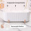 Dispensador de hisopos de algodón blanco de 3 rejillas 4