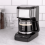 5-Cup Mini Drip Coffee Maker, Black and Stainless Steel 5
