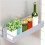 Witte magnetische koelkastplank van ijzer, 9,44 x 4,72 inch 2