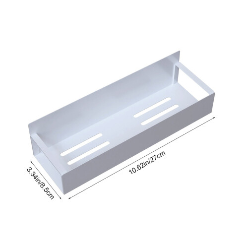 Witte magnetische koelkastplank van ijzer, 9,44 x 4,72 inch 2
