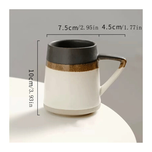 Vintage Coffee Cup Creative Large-capacity Water Cup Office Ceramic Coffee Cup 1