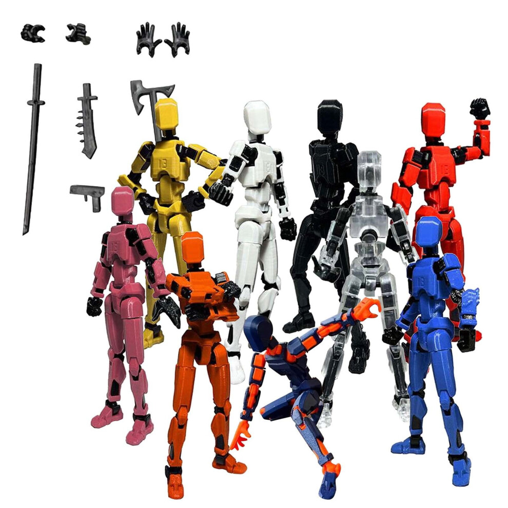 Titan 13 Action Figure, 3D Printed Multi-Jointed Movable, Lucky 13 Articulated Robot Dummy Action Figures, for Christmas Gifts