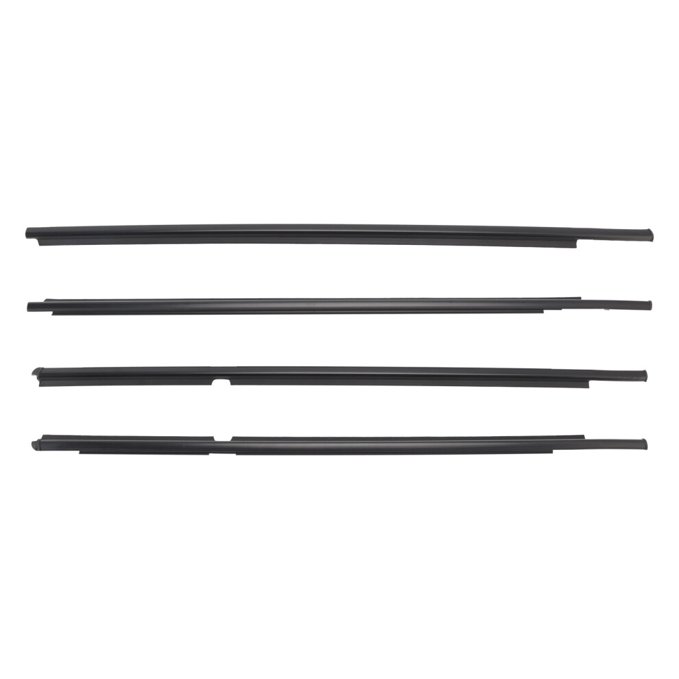4Pcs Door Glass Belt Outer Molding Weatherstrip For Toyota Yaris Hatchback 9422877881796