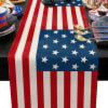 Tischflagge zum US-Unabhängigkeitstag im nordischen Stil (1 Stück)