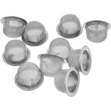 Edelstahl-Siebfilter, 10 Stück 34-mm-Siebe, Doppelsiebfilter, Zubehör für Cocktail-Smoker für Bourbon-Whisky-Smoker