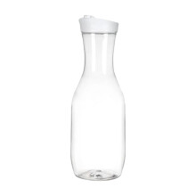 Carafe carrée de 1,5 L avec couvercle, étanche, idéale pour la maison, le bar, la cuisine et le restaurant. Parfaite pour le thé glacé, les jus