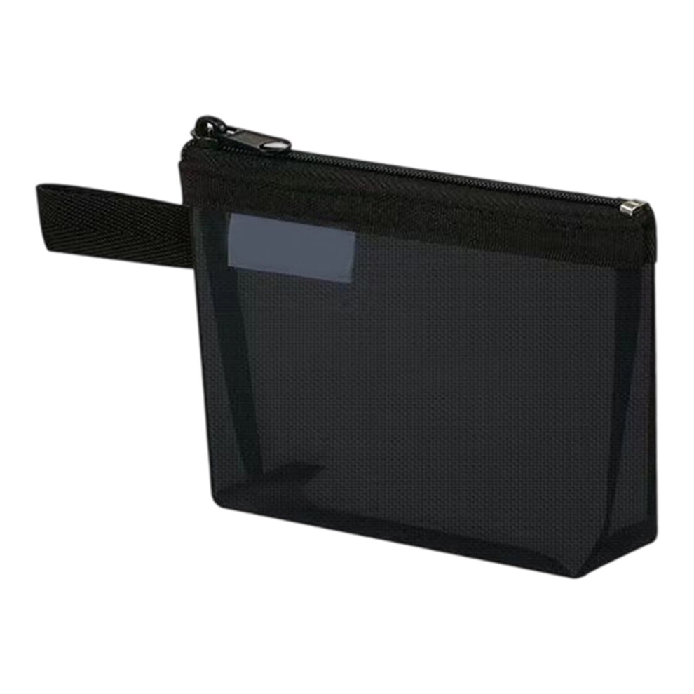 Light Small Cosmetic Pouches With Handle Weight Nylon Bag Zippered Closure For Purse Keychain Toiletries Essential