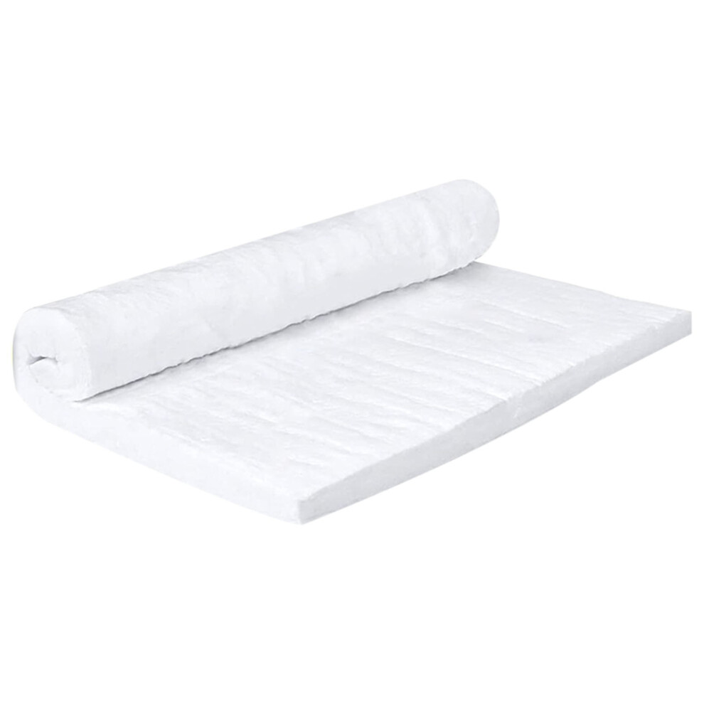 Clearance! Ceramic Fiber Blanket Fireproof Insulation Baffle To 2400F High Temperature Resistance For Oven Stoves Kilns Forges,White 9422877884544