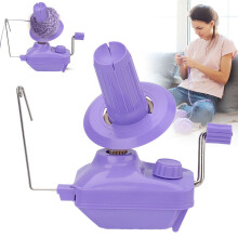 Yarn Ball Winder – Hand-Operated, Easy-Install String Winder for Crochet & Knitting; Compatible with Standard Yarn Cones
