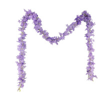Guirnalda artificial de lilas moradas de 2 metros (6,9 pies)