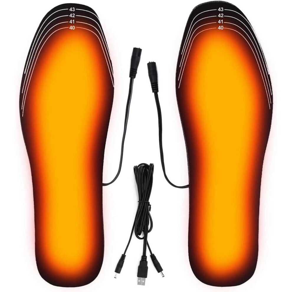 Heated Shoe Insoles USB Rechargeable 1 Pair