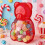 Δοχείο Gummy Bear, πλαστικό διαφανές δοχείο αποθήκευσης σε σχήμα αρκούδας για γλυκά, 3