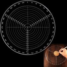 300mm/12" Circle Center Finder Compass – Lathe Centering Tool & Drawing Gauge for Woodturners, Compatible with Lathe Work