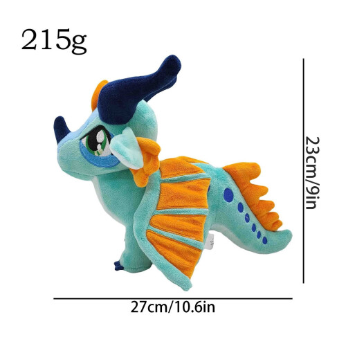 Jucărie de pluș dragon, 27 cm, material premium, bumbac PP 2
