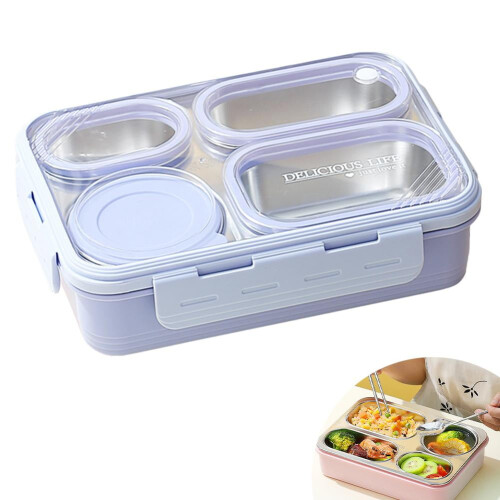 304 Ανοξείδωτο κουτί Bento με 5 διαμερίσματα 2