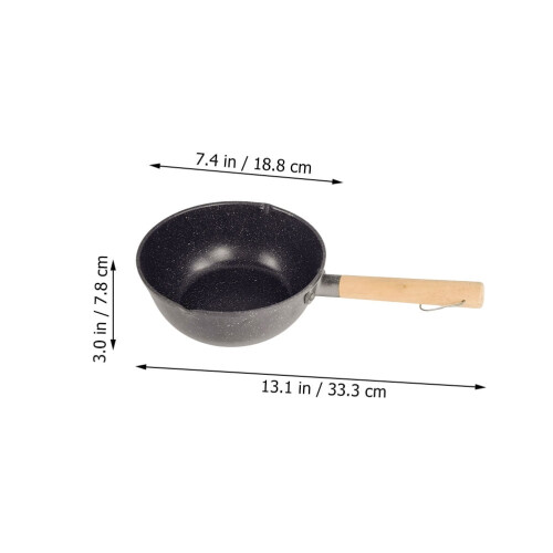 Black Non-Stick Saucepan for Home Use, 1 Piece 1