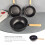 Black Non-Stick Saucepan for Home Use 3.5L 6