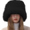Set da donna composto da cappello e sciarpa in maglia, colore nero. 2