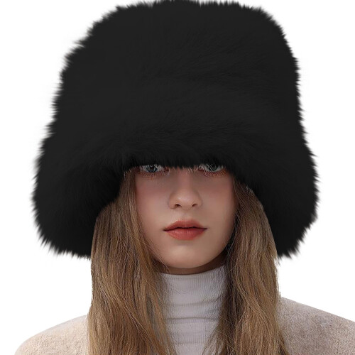 Set da donna composto da cappello e sciarpa in maglia, colore nero. 1