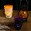 Κύπελλο κρασιού με κρανίο LED για Halloween, μωβ, μαύρο, 1 τεμάχιο 4