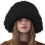 Set da donna composto da cappello e sciarpa in maglia, colore nero. 4