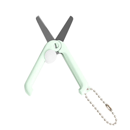 Mini Folding Scissors with Keychain, Portable Retractable Pocket Scissors for Crafting, Scrapbooking – Compatible with Sharp 1