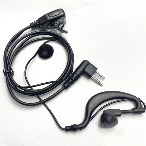 Căști walkie-talkie cu dop pentru ureche, microfon și mufă M 2